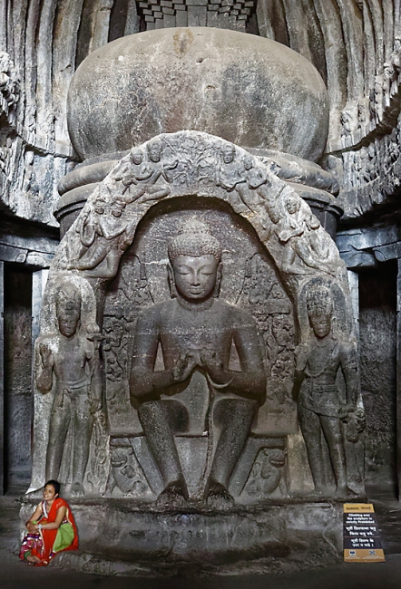 Grottes d'Ellora-Grottes bouddhistes-024